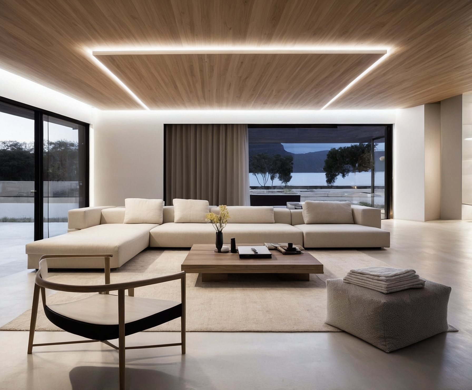 Hogar moderno con tecnología integrada